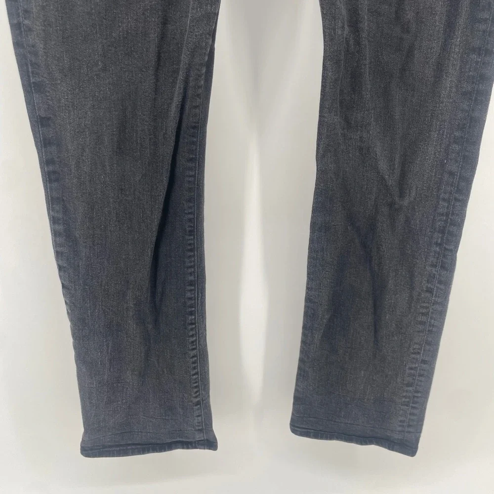 True Religion Ricky Jeans Mens 33 Black Relaxed Straight Leg Faded Denim USA